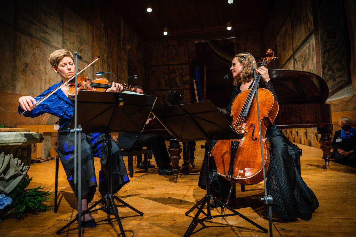 Isabelle Faust, Sol Gabetta, Bertrand Chamayou, Kirche Saanen
